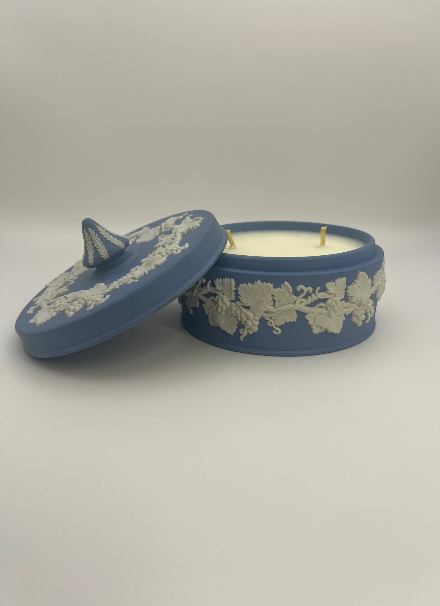 Blue Wedgewood Jasperware Candle