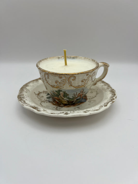 W.S George 22kt Gold Teacup Candle
