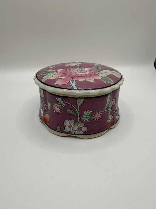 Hand-painted Floral Trinket Candle