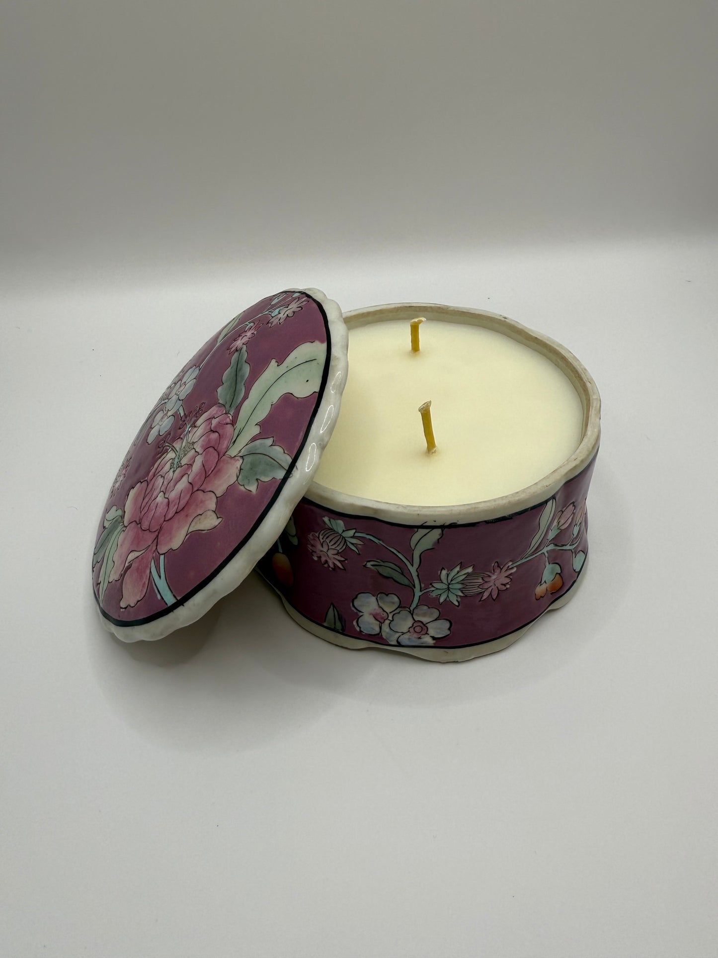 Hand-painted Floral Trinket Candle