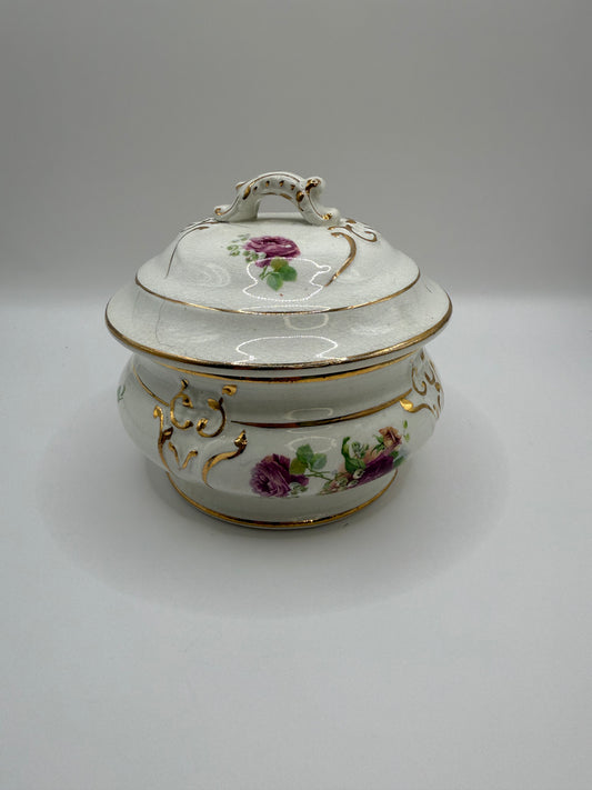 Floral China Sugar Bowl Candle