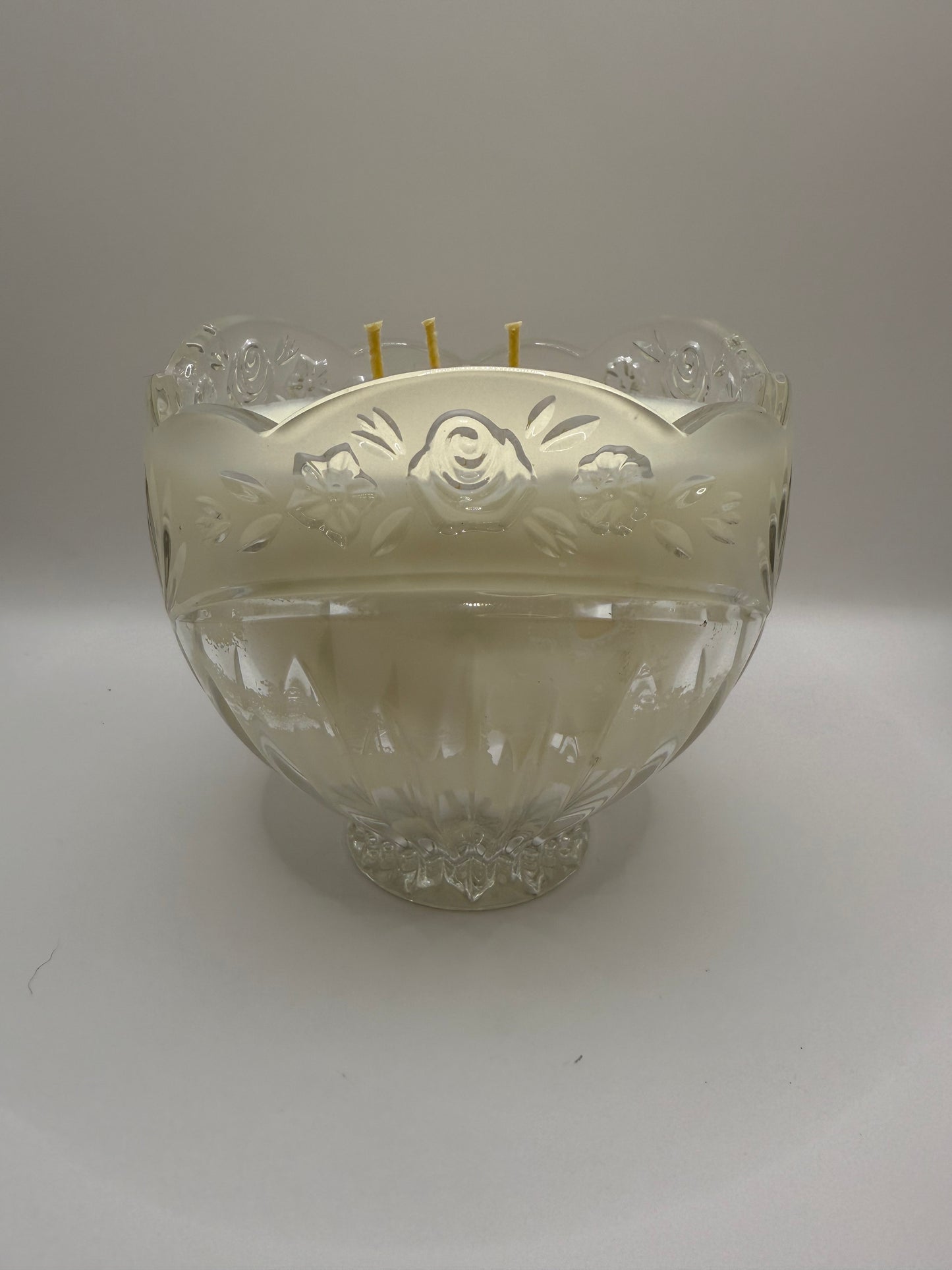 Oneida Southern Garden Crystal Bowl Candle
