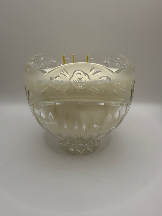 Oneida Southern Garden Crystal Bowl Candle