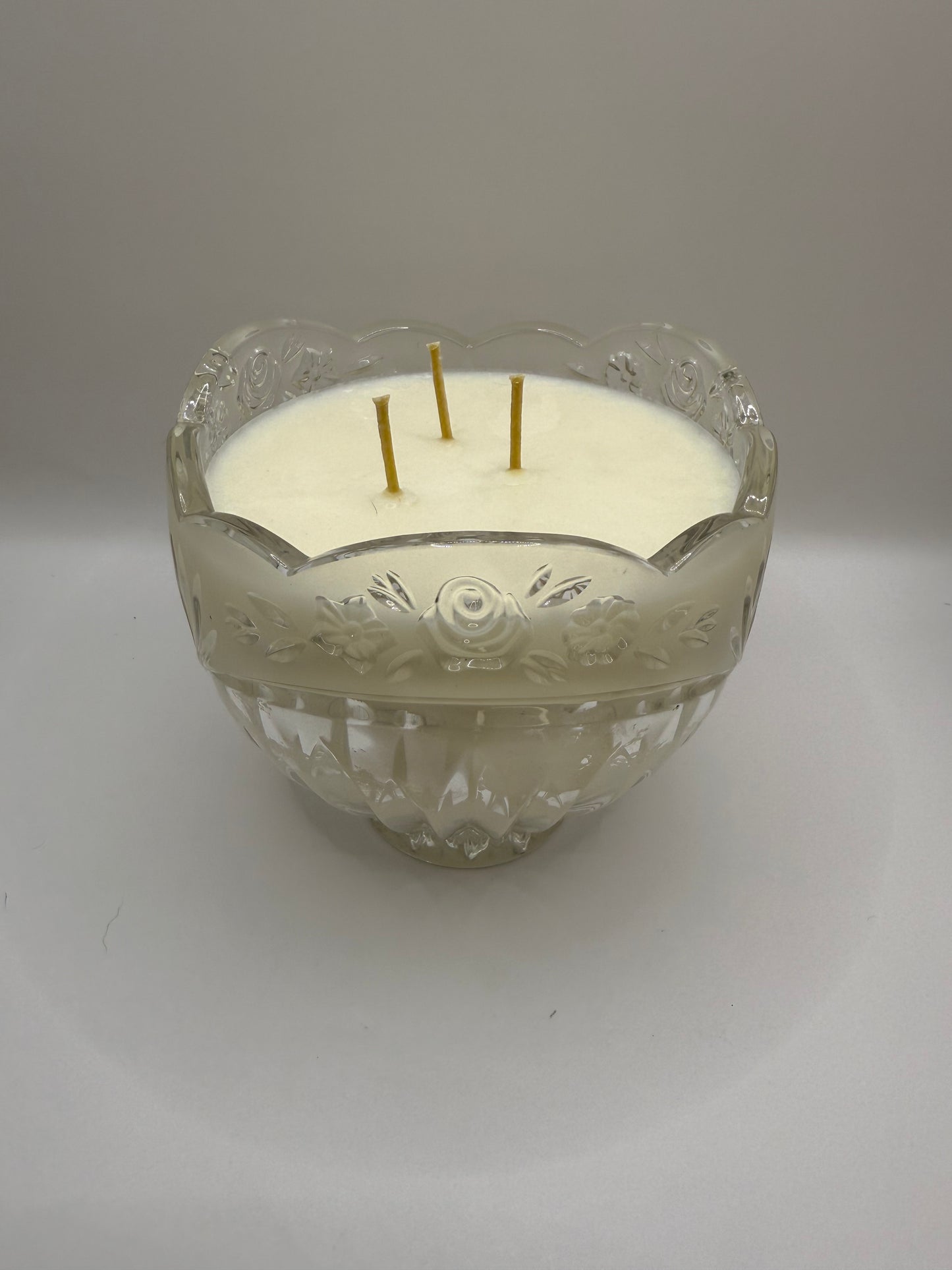 Oneida Southern Garden Crystal Bowl Candle
