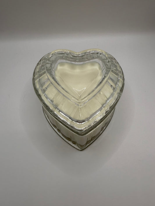 Crystal Heart Candle