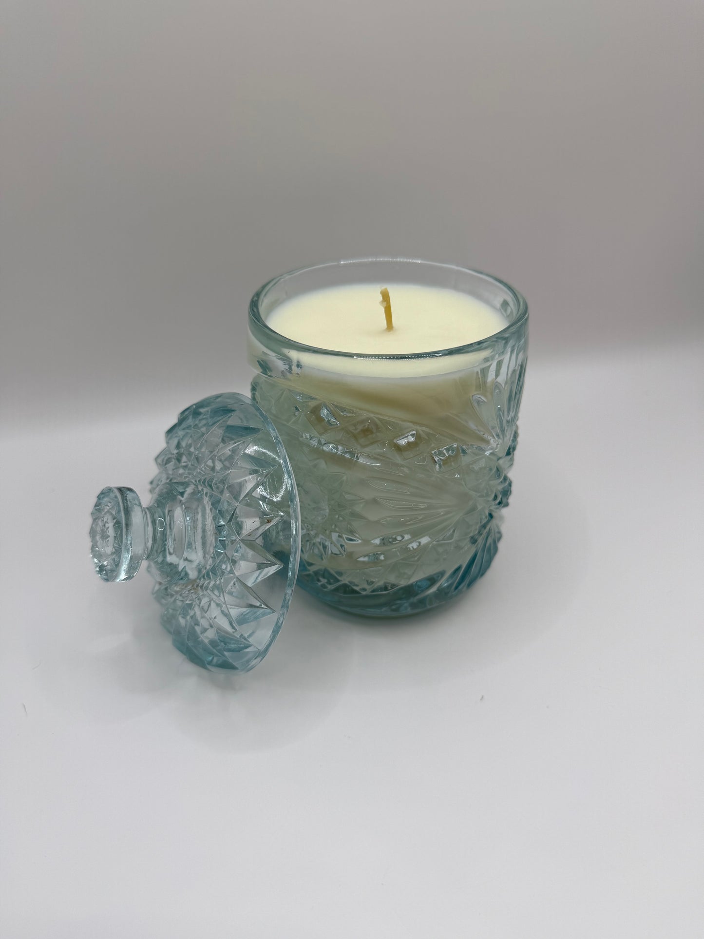 Imperial Aqua Glass Candle