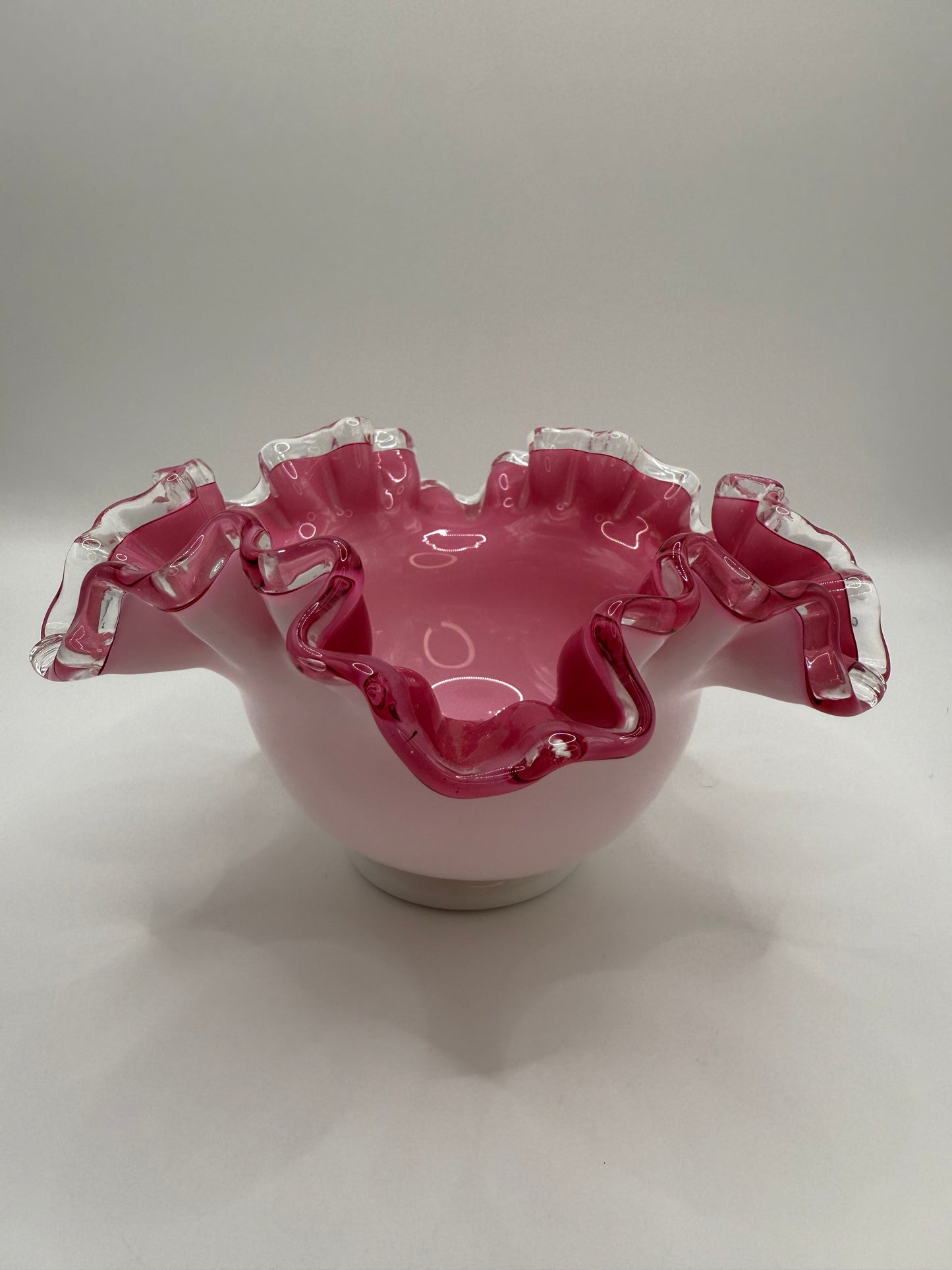 Pink Fenton Candle