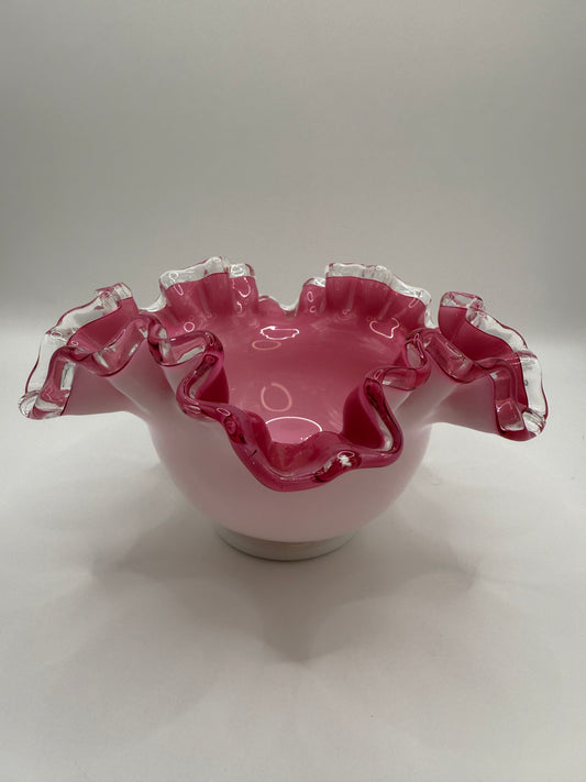 Pink Fenton Candle