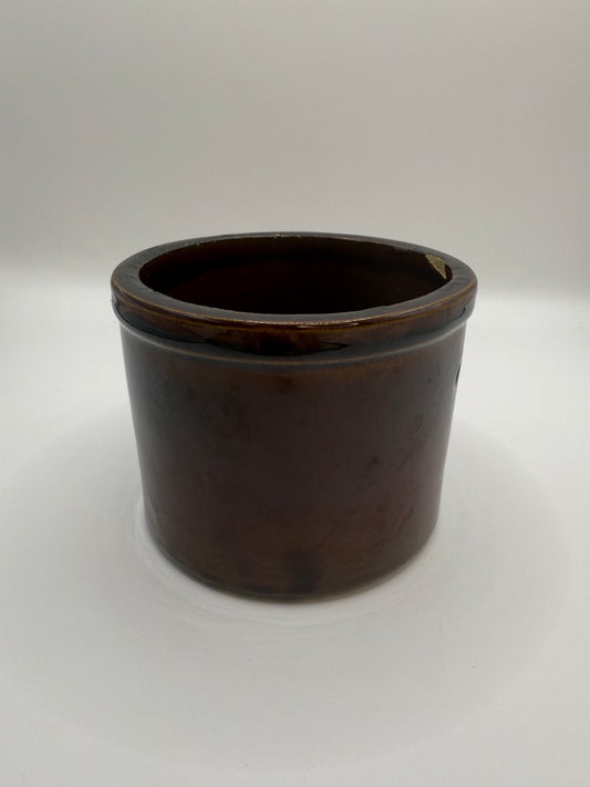 Brown Pottery Candle