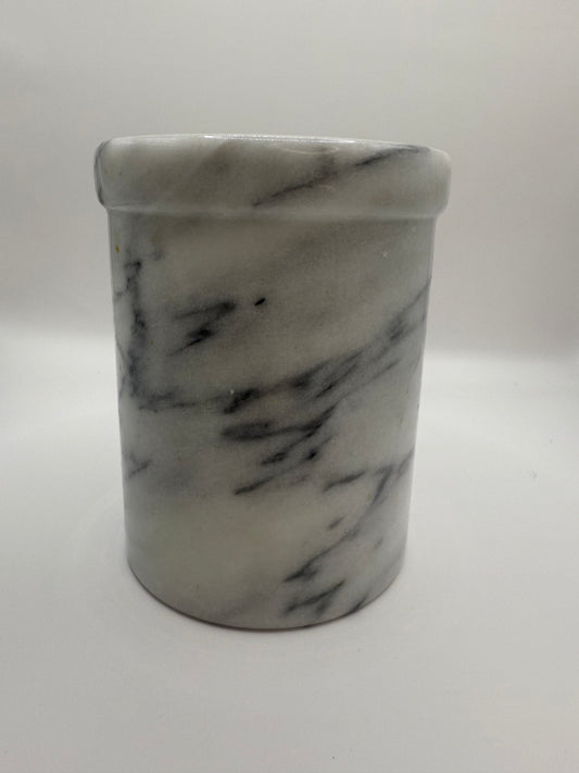 White Marble Candle
