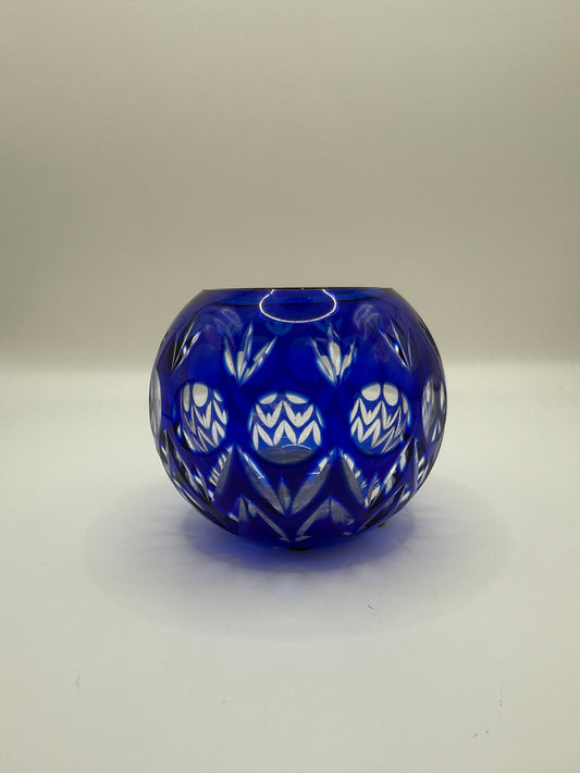 Blue Crystal Candle