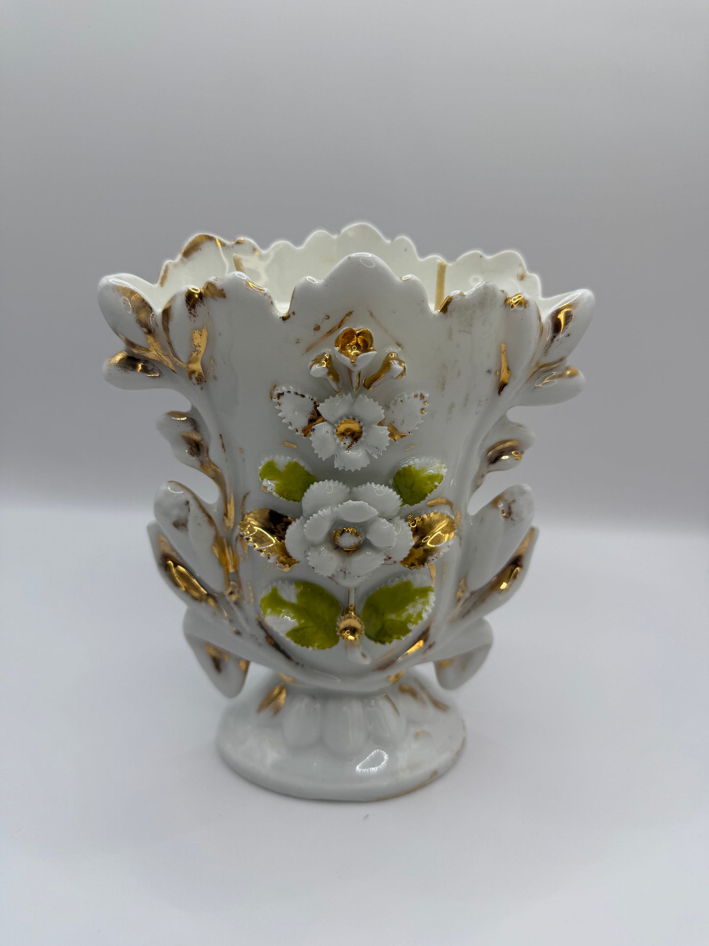 Antique Christian Fischer Vase Candle