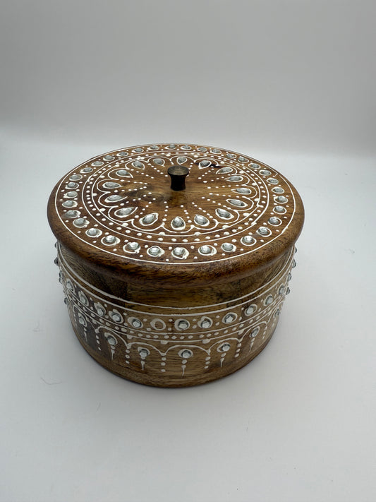 Wooden Rhinestone Candle