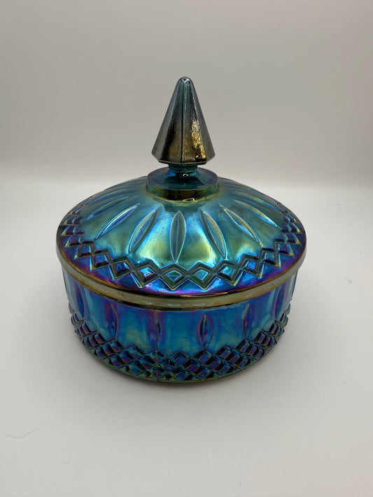 Indiana Carnival Glass Candle