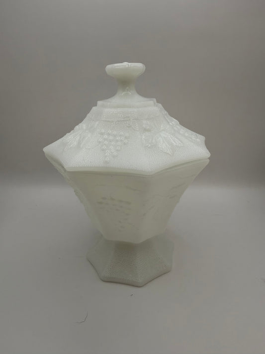 Anchor Hocking Milk Glass Candle